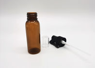 30ml cilindro de empaquetado cosmético Amber Plastic Bottle